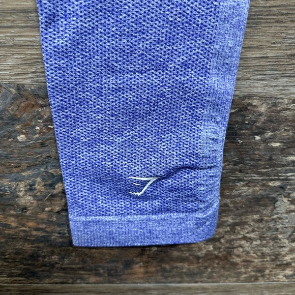 Gymshark Gray Purple Ombre Workout Leggings Pants - Picture 5 of 7